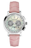 Nautica NCT 800 Pink Croco-leather Watch