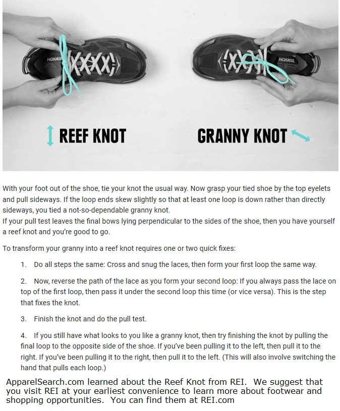 Reef Knot & Granny Knot Shoe Lacing