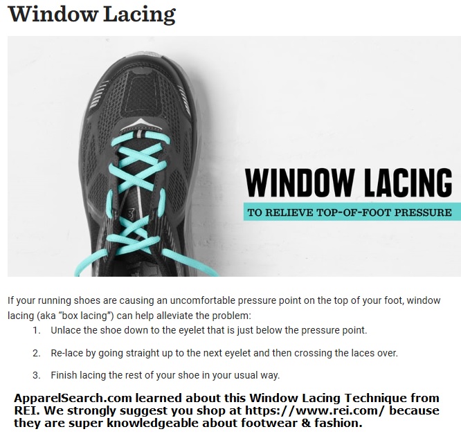 Window Lacing Running Shoe Lace Technique