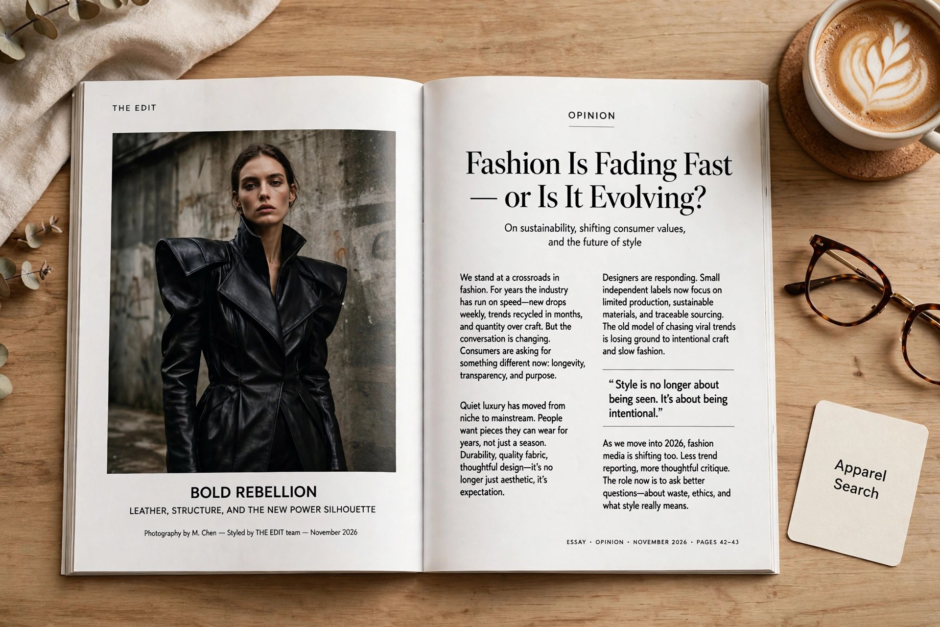 Fashion Editorial — Apparel Search fashion summary