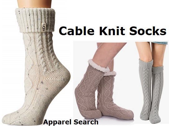 Cable Knit Socks