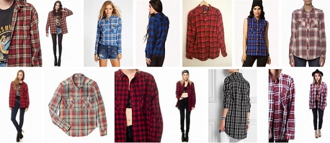 Grunge Plaid Shirts