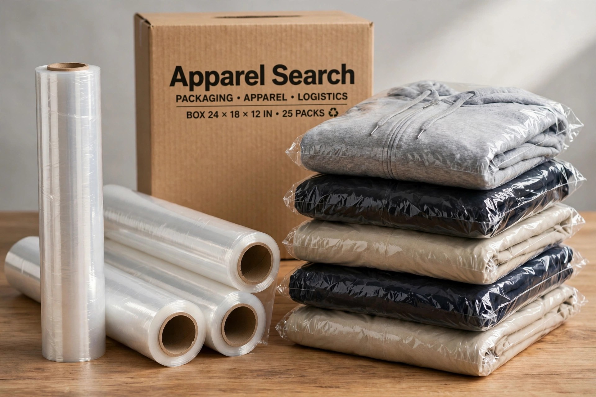 Wholesale shrink wrap - product and equipment view